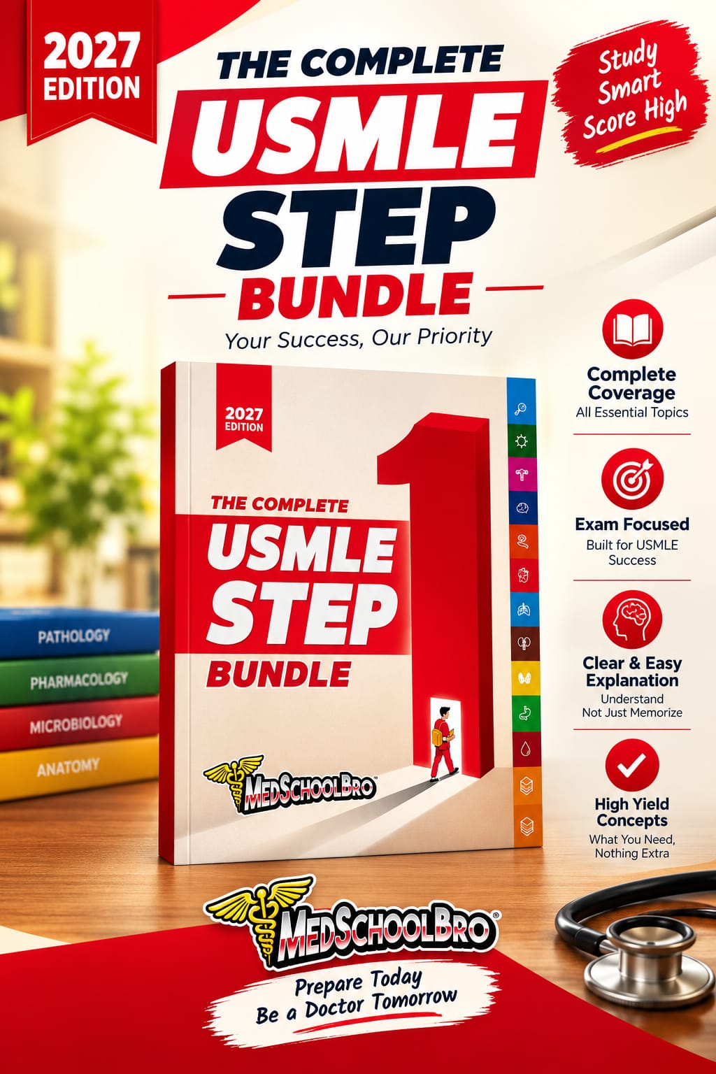 Medschool Bro The Complete USMLE Step 01 Bundle.
