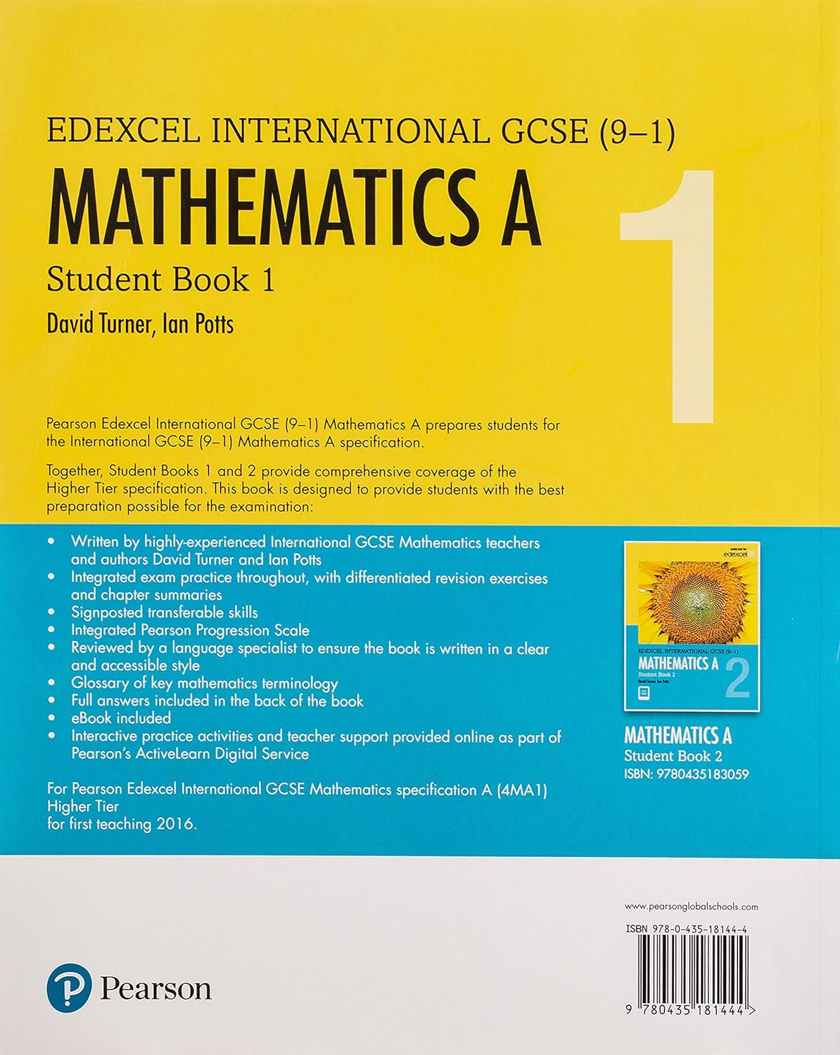 Edexcel International GCSE (9-1) Mathematics A Student Book 1: